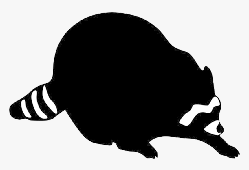 Animal Silhouette, Silhouette Clip Art - Raccoon Clipart Silhouette, HD Png Download