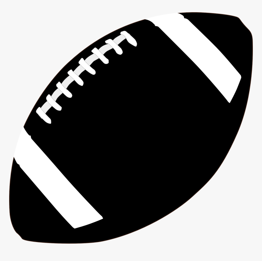 American Football, Egg Ball, Black And White, Symbol - Football Clipart Black And White, HD Png Download