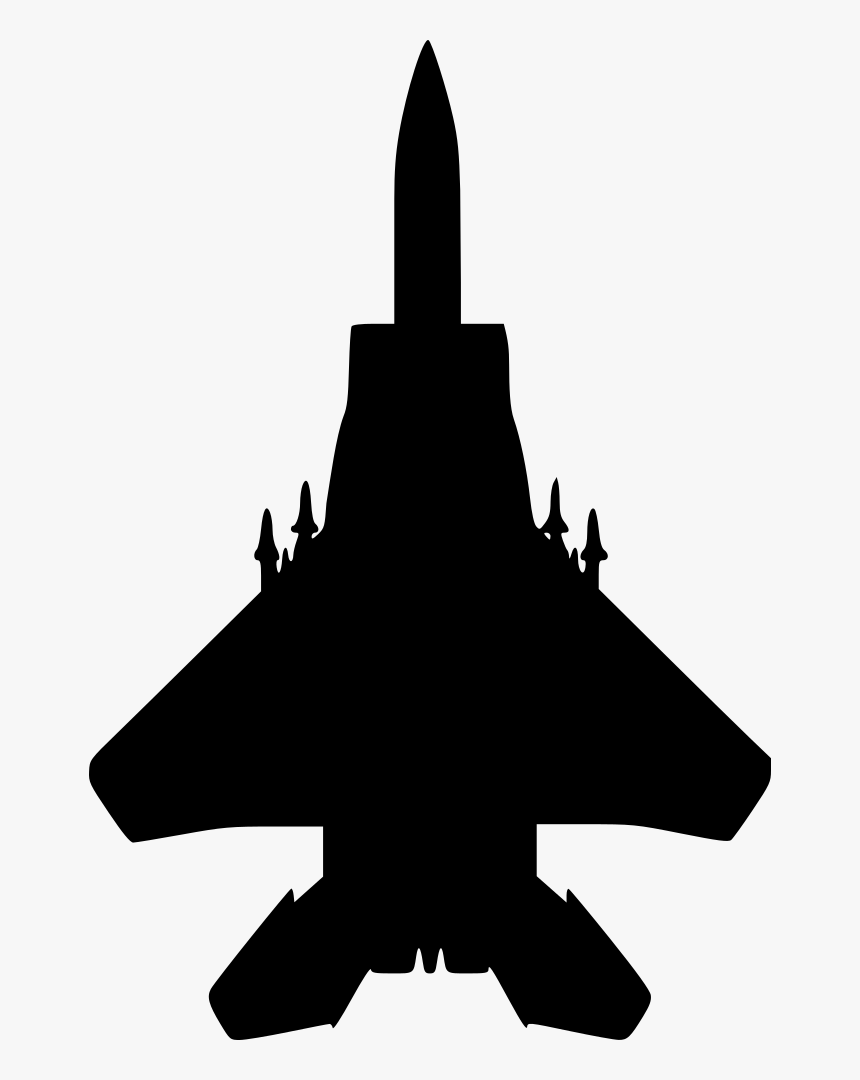 Plane Svg Fighter - Fighter Jet Silhouette, HD Png Download