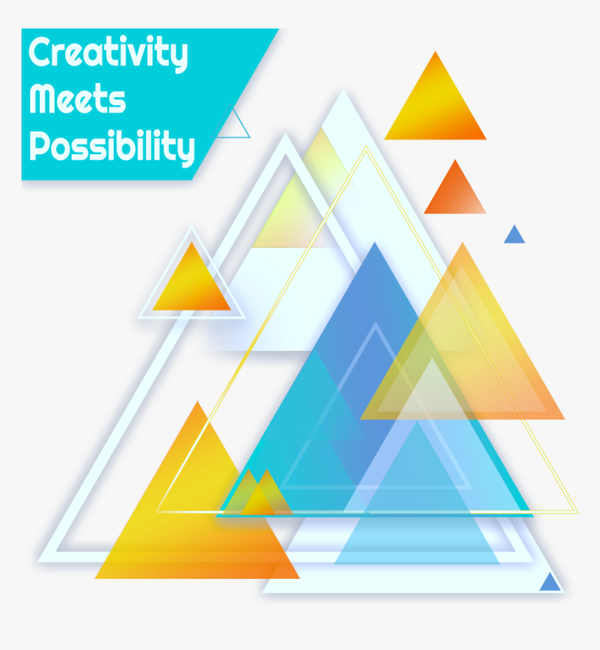 Abstract Illustration With Triangles - Triangle, HD Png Download