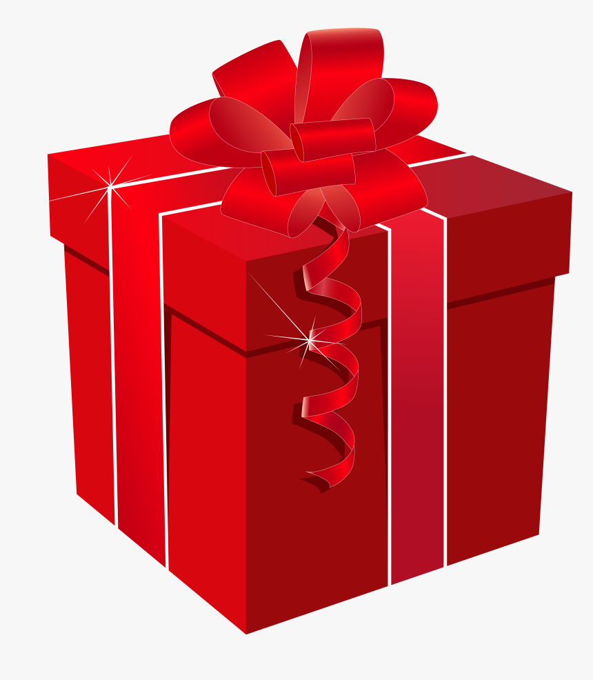 Ribbon Clipart Gift Box - Transparent Gift Box Red, Hd Png Download ,  Transparent Png Image - Pngitem