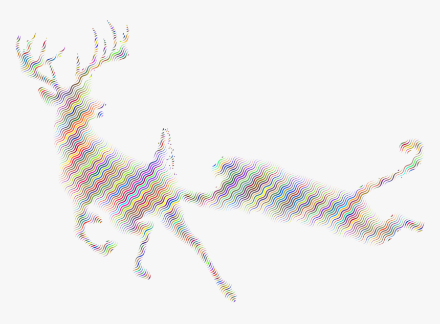 Line,lion,drawing - Reindeer, HD Png Download