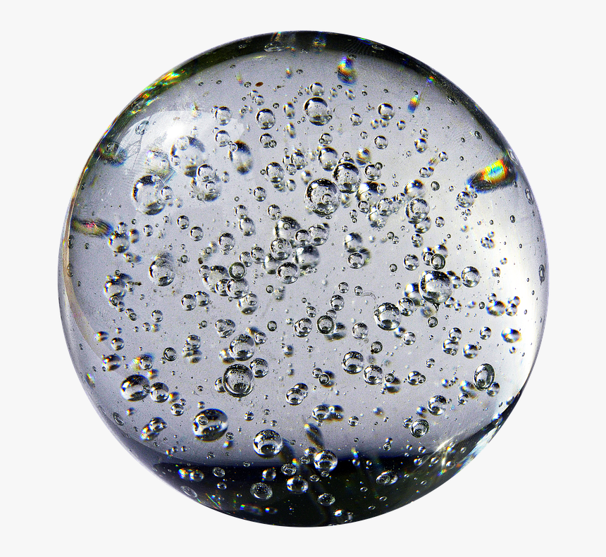 Bola De Cristal, Golpe, Burbujas De Aire, Bola, HD Png Download
