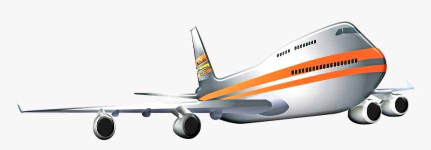 Airplane, Travel, Flying, Plane, Flight, Aircraft, - Wide-body Aircraft, HD Png Download