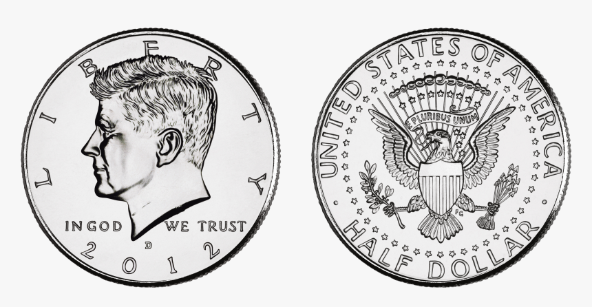 Coin Png Image - Half Dollar 2012, Transparent Png