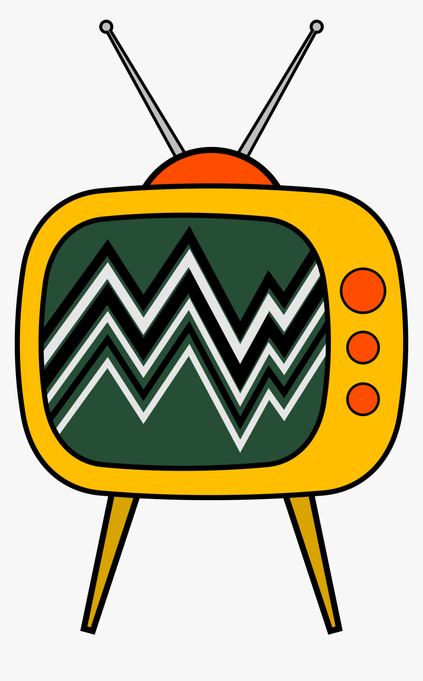 Transparent Old Tv Clipart - Old Tv Cartoon Png, Png Download