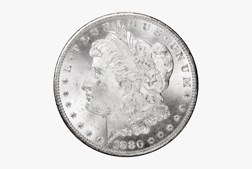 1880 Cc Gsam$1 Obv Ngc64 950 - Quarter, HD Png Download