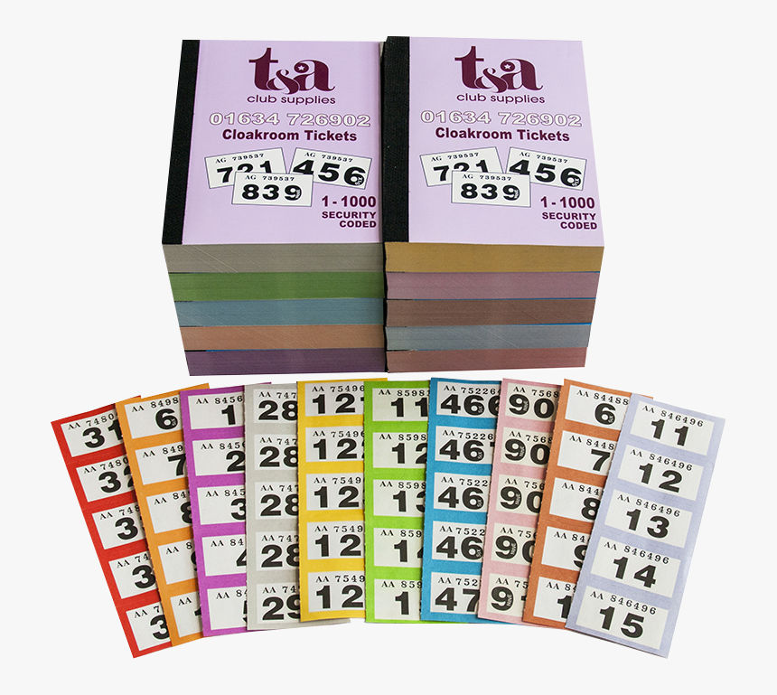 Cloakroom Tickets 1 2000, HD Png Download