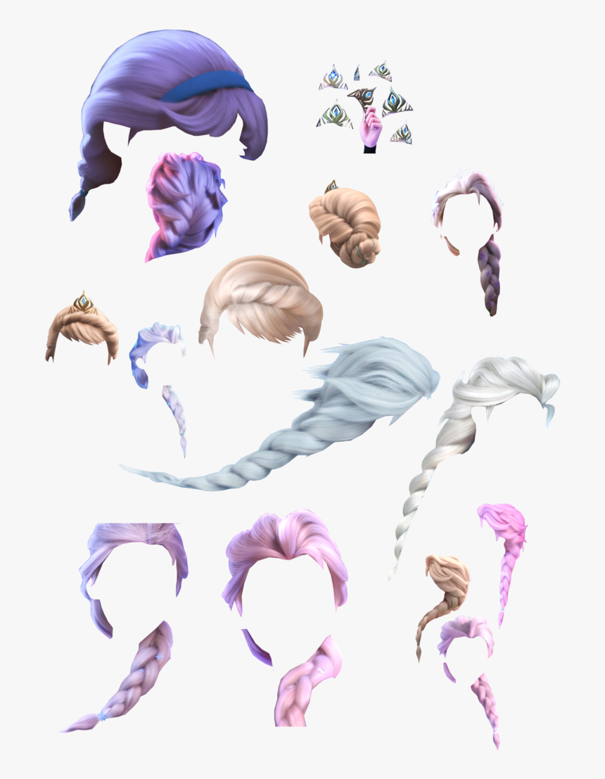 Elsa Hair Transparent, HD Png Download