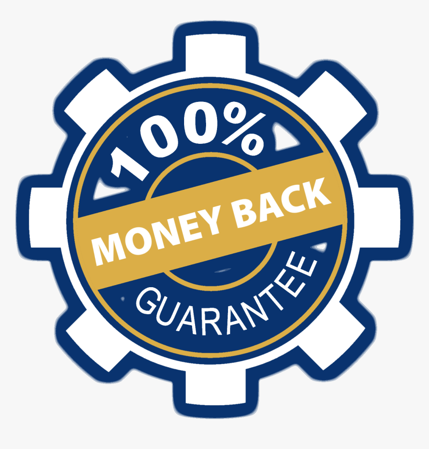 Gear Icon For Our Money Back Guarantee - Black And White Gears, HD Png Download