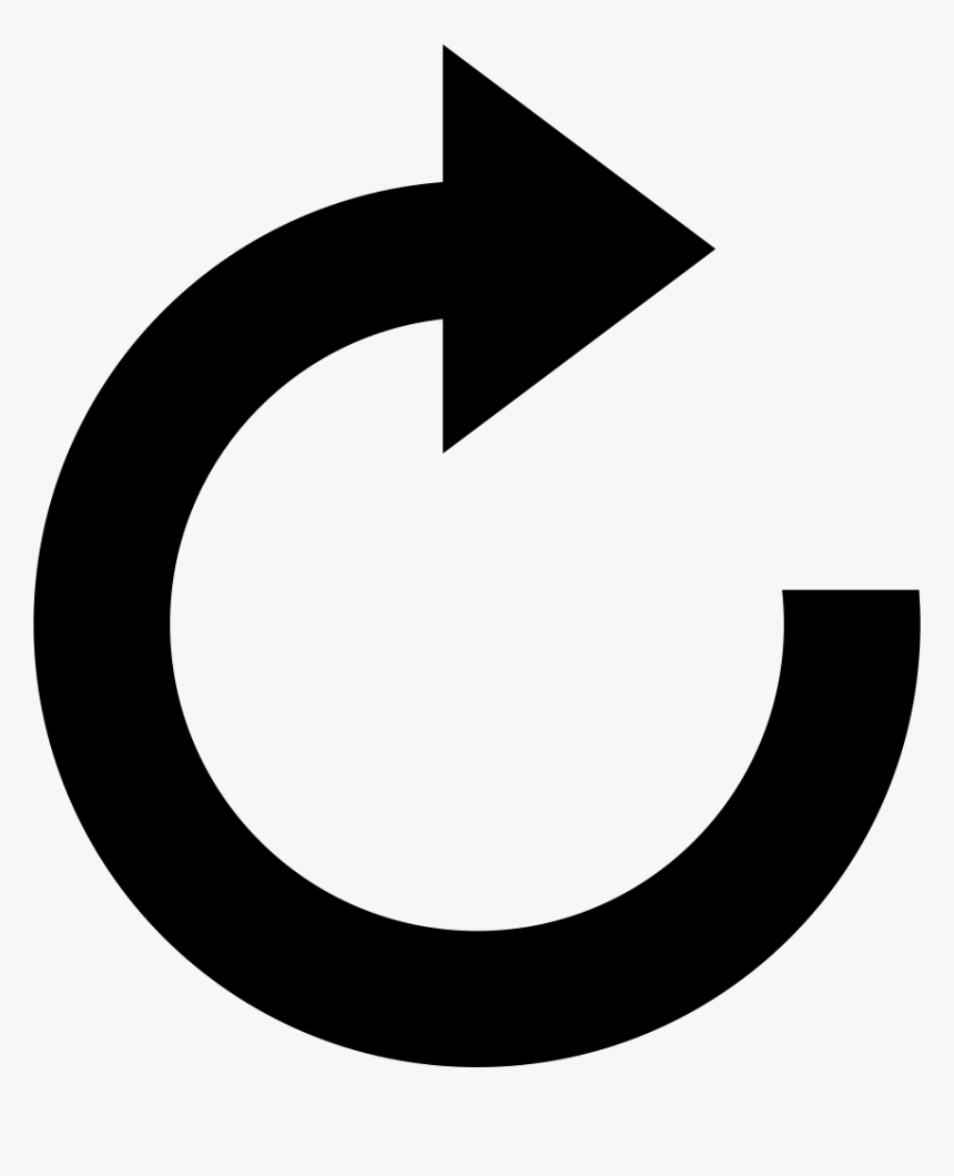 Curved Arrow - U Turn Road Sign, HD Png Download