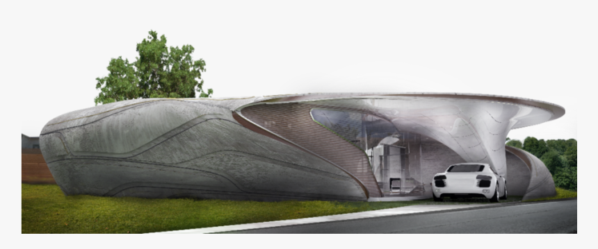 3d Printed House - Free Form House, HD Png Download