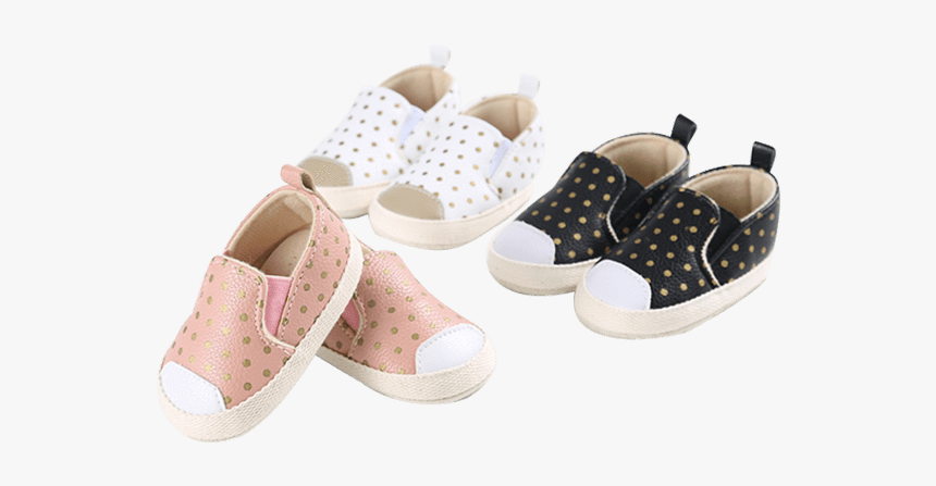 Petite Bello Shoes Gold Polka Dot Shoes - Slip-on Shoe, HD Png Download