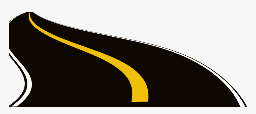 Clip Art Highway Animation Beautiful Black - Road Drawing, HD Png Download