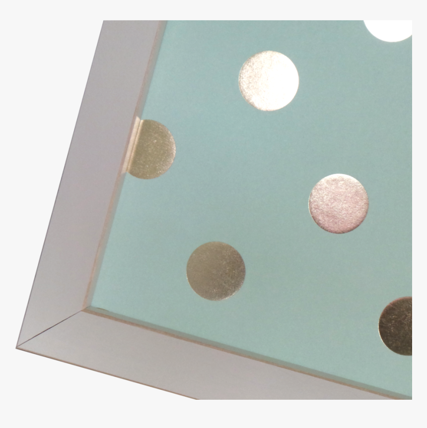 Aqua Gold Polka Dot Magnetic Dry-erase Memo Board , - Eye Shadow, HD Png Download