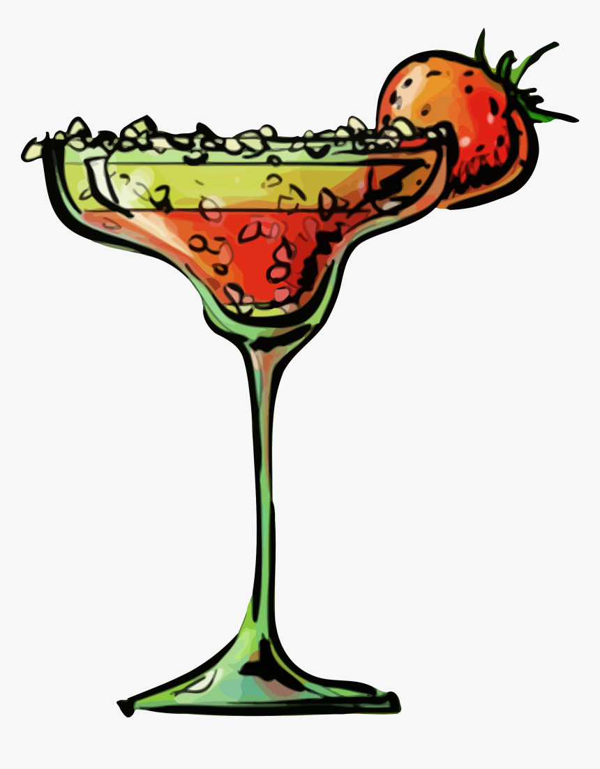 Strawberry Daiquiri Cocktail Big - Cocktail Image Icon Png, Transparent Png