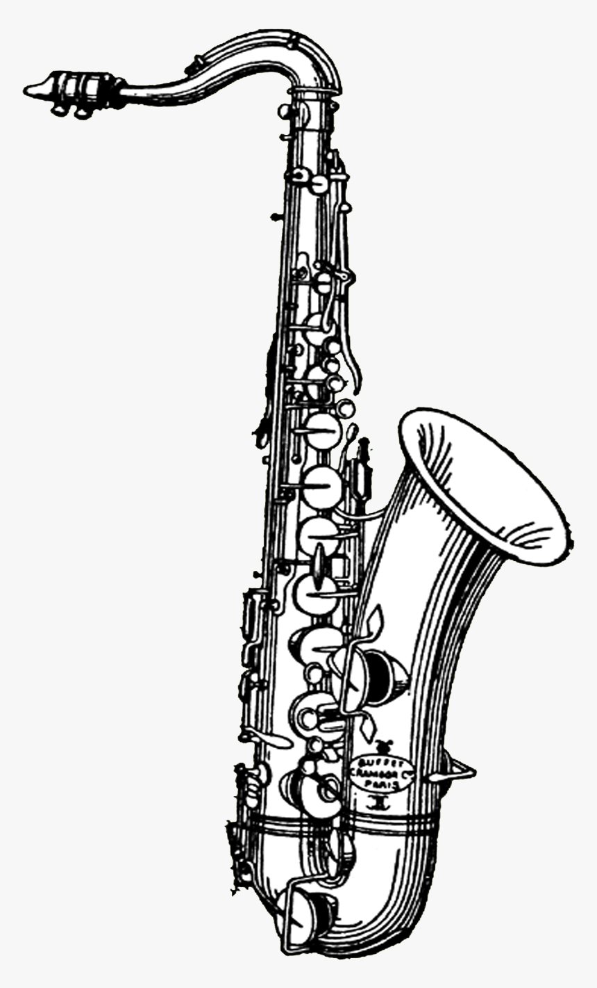 Saxofón Ilustración - Saxophone Clipart, HD Png Download