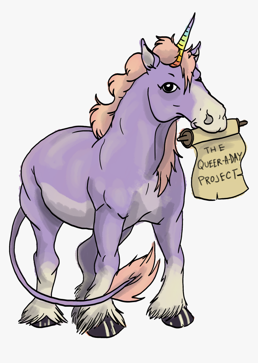 Big Gay Unicorn - Queer Unicorn, HD Png Download