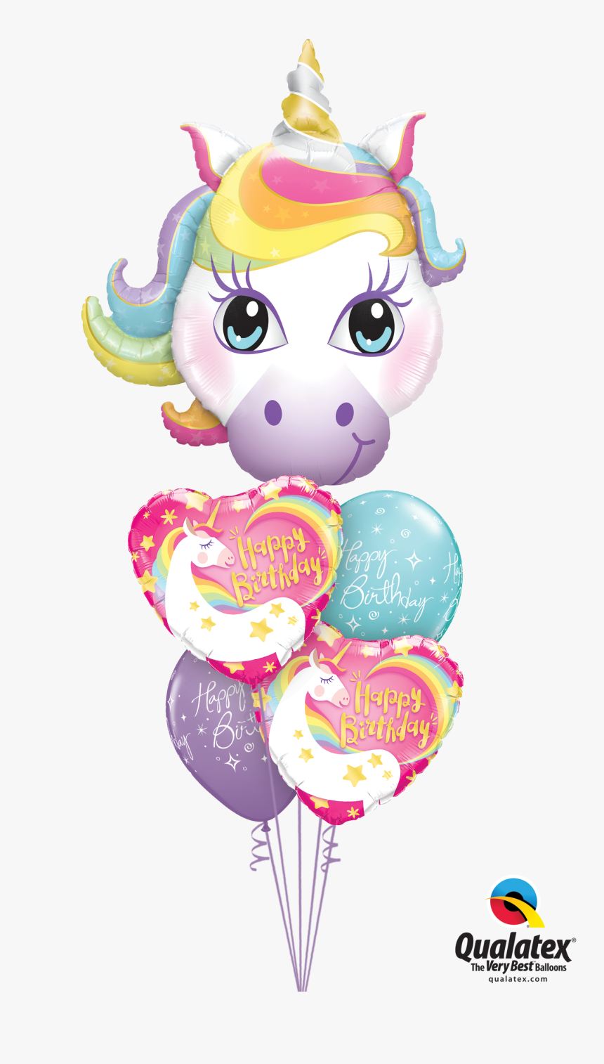 Buy Unicorn Balloons Inflated - Unicorn Balloons Png, Transparent Png