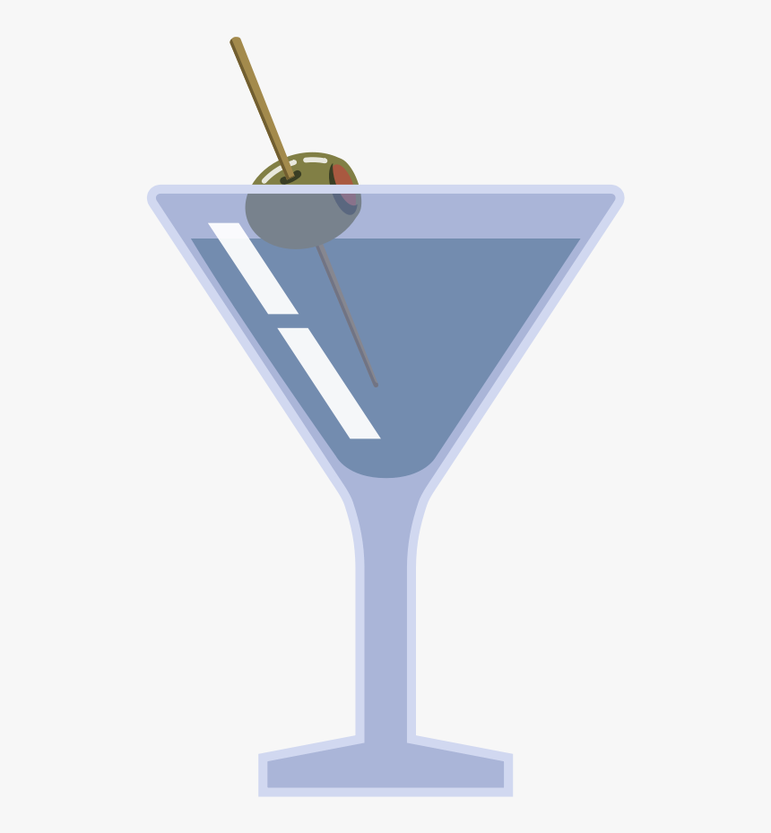 Martini Glass Cocktail Glass Clip Art Vector Free Clipart - Martini Vector Png, Transparent Png