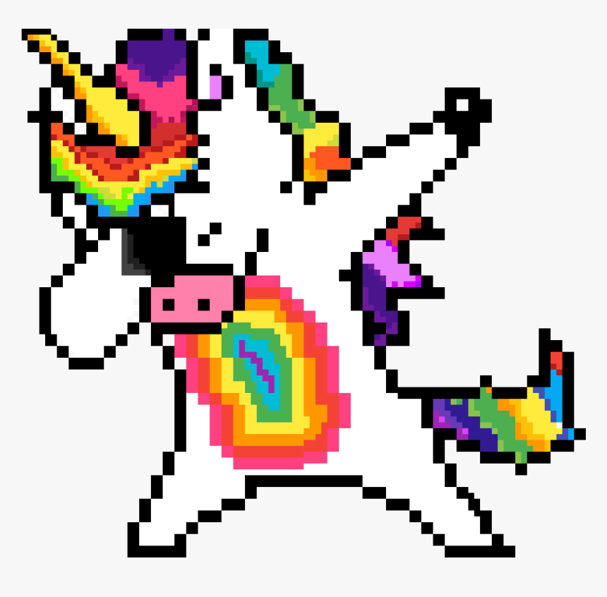 Dabbing Unicorn Png, Transparent Png