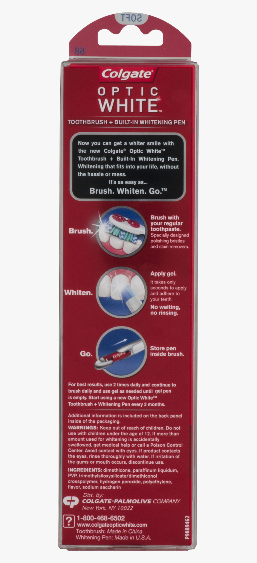 Toothbrush And Toothpaste Colgate Whitening Mouthwash, HD Png Download