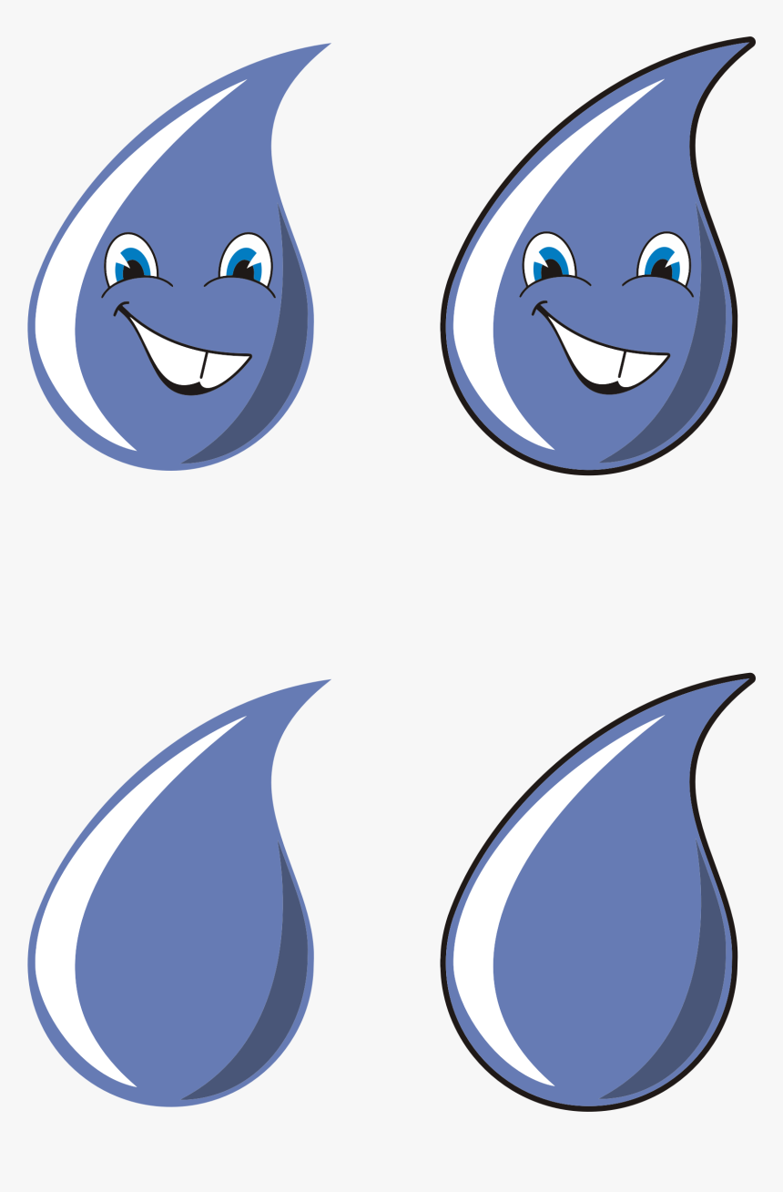 Anthropomorphic Water Drops Clip Arts - Water Eye Png, Transparent Png