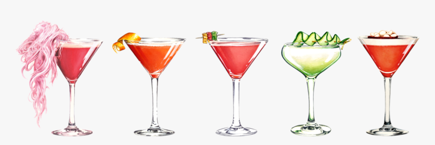 Transparent Cocktail Png - Pink Lady, Png Download