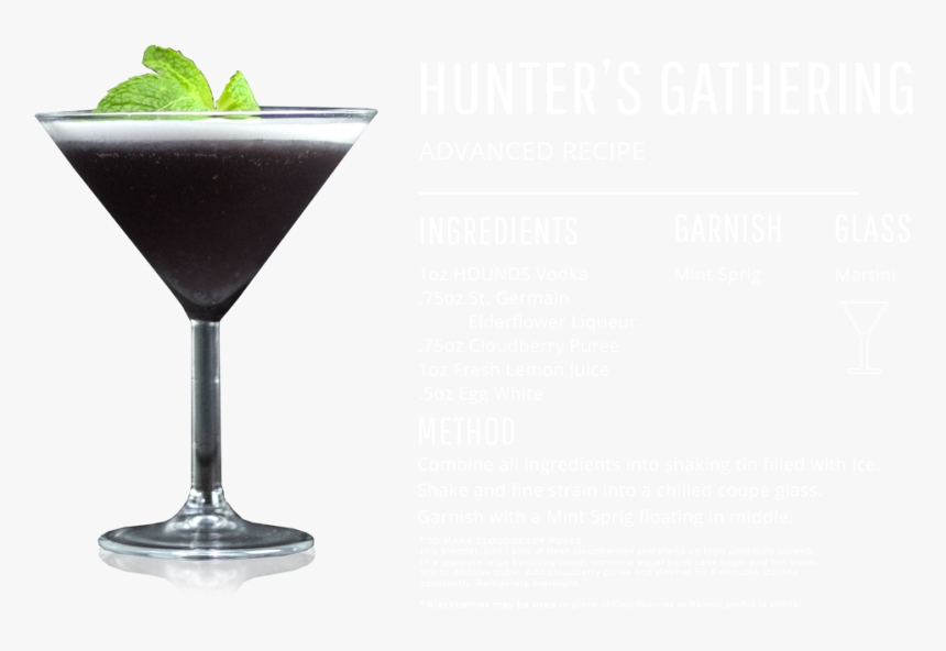 Hounds Vodka Hunters Gathering Cocktail - Black Cocktail, HD Png Download