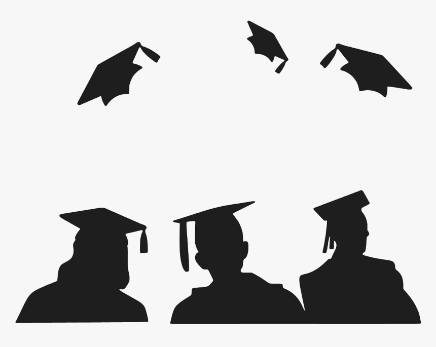 Graphic Royalty Free Clipart Free Large Images - Graduation Black And White, HD Png Download