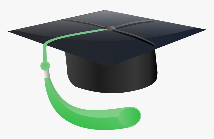 Academic Hat Background Png - Blue And Orange Graduation Cap, Transparent Png