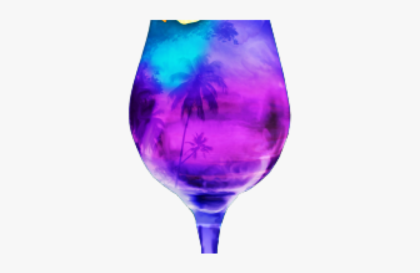 Tropical Cocktail Cliparts - Wine Glass, HD Png Download