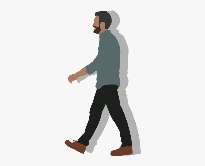 Walking, Man, Young, Isolated, HD Png Download