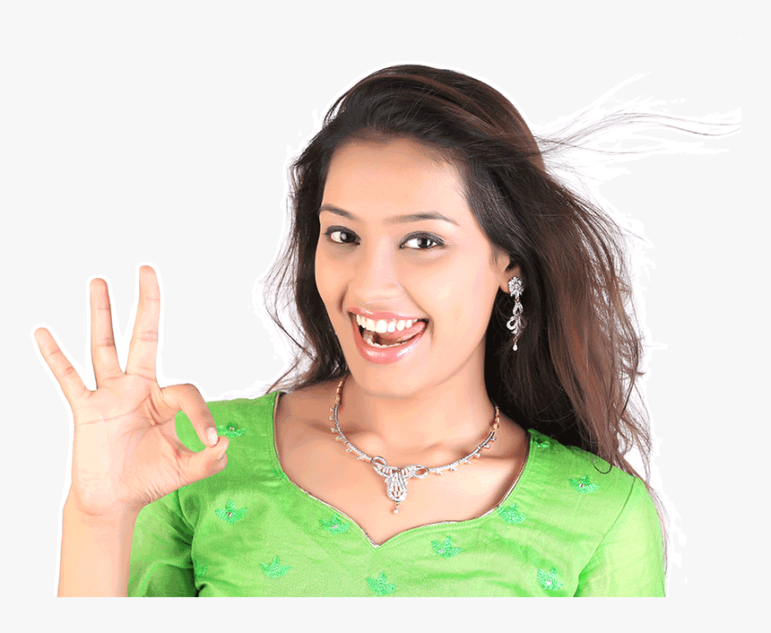 Happy Indian Girl Png , Png Download - Indian Girls Model Png, Transparent Png