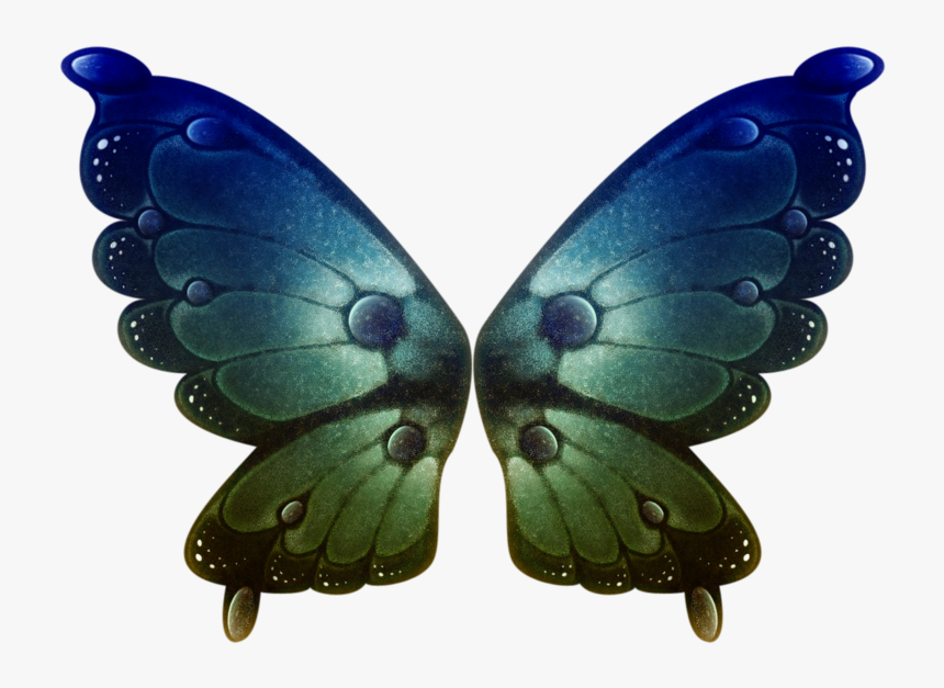 Green Transparent Butterfly Wings, HD Png Download