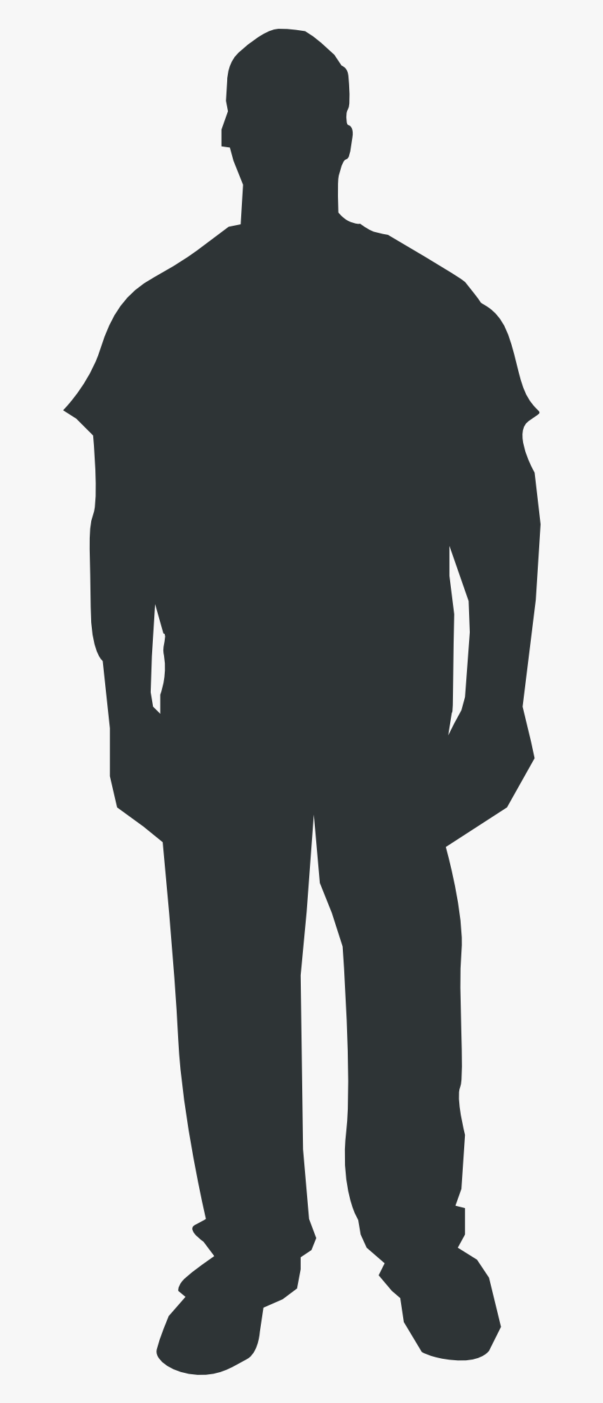 Homo Sapiens Person Clip Art - Red Person Outline Transparent, HD Png Download