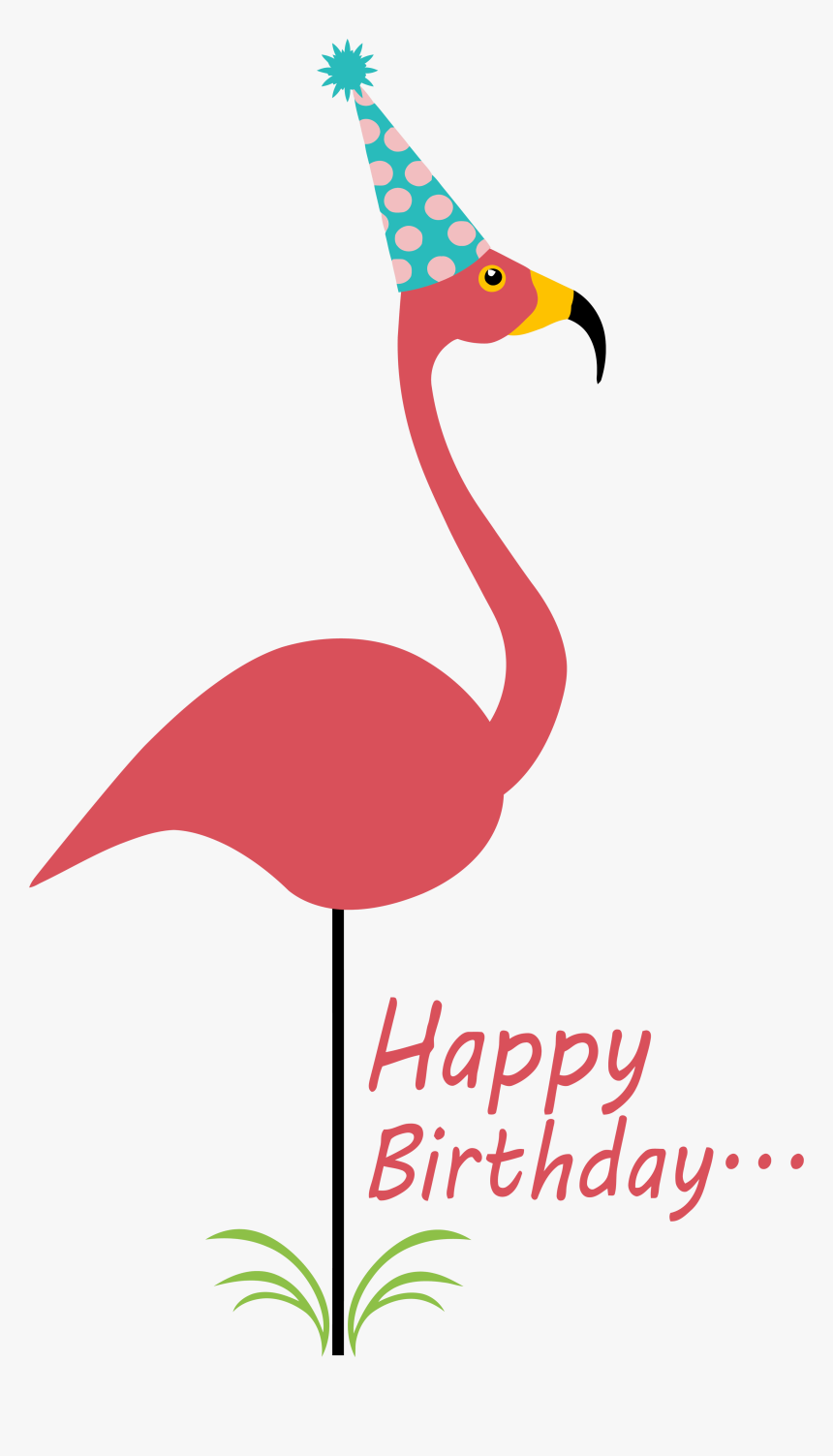 Flamingo Clipart Happy Birthday Png - Happy Birthday Flamingo Free