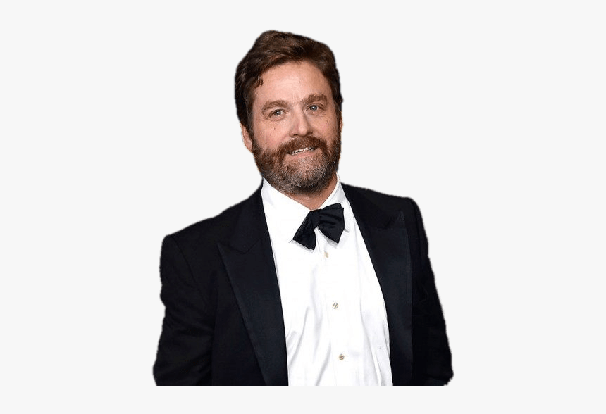 Zach Galifianakis Wearing Tuxedo - Businessperson, HD Png Download