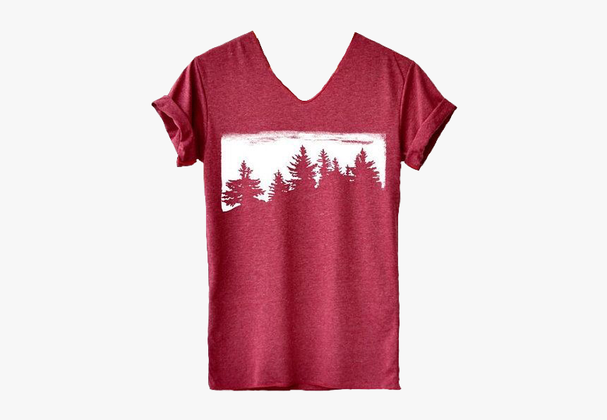 #shirt #red #forrest #cute #aesthetic #pngs #png #lovely - Flamingo, Transparent Png