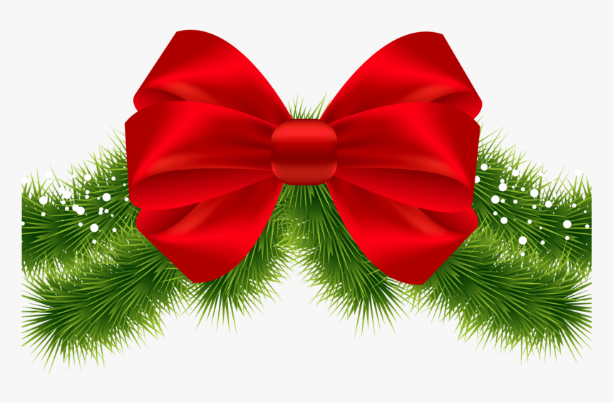 Christmas Bow Tie Png Transparent Library Techflourish - Red Christmas Ribbon Png, Png Download