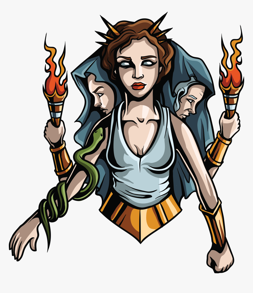 Hecate - Greek Gods And Goddesses Stickers, HD Png Download