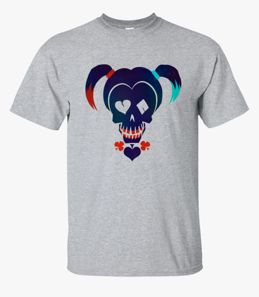 Suicide Squad Shirt Harley - Suicide Squad Harley Quinn Skull, HD Png Download