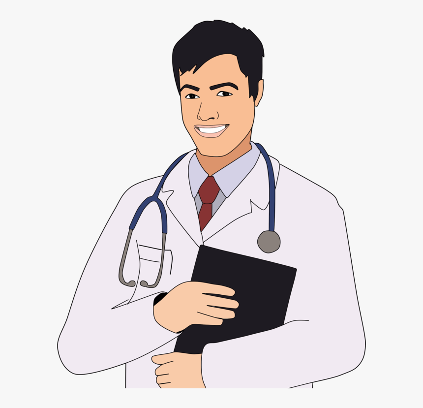 Physician,thumb,health Care Provider - Clip Art Male Doctor, HD Png Download