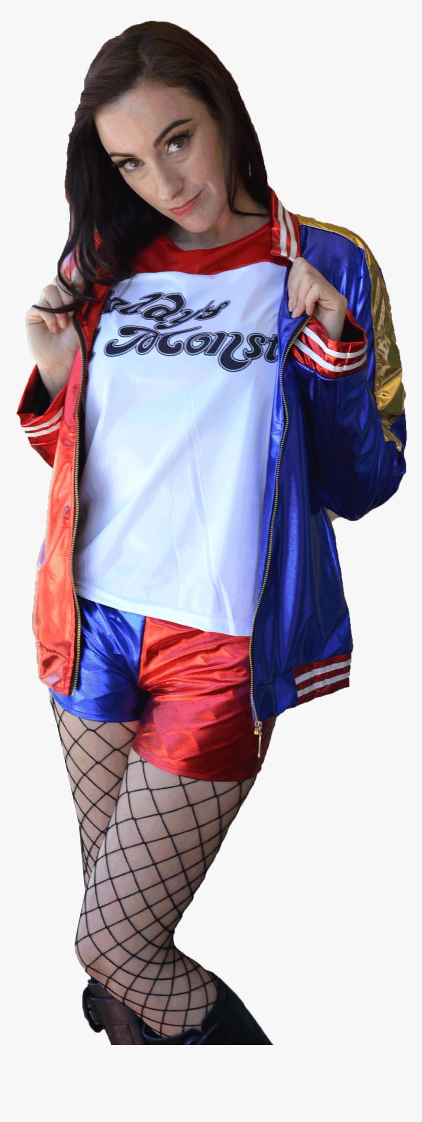 Harley Quinn Costume 
 Class Lazyload Lazyload Fade - Girl, HD Png Download