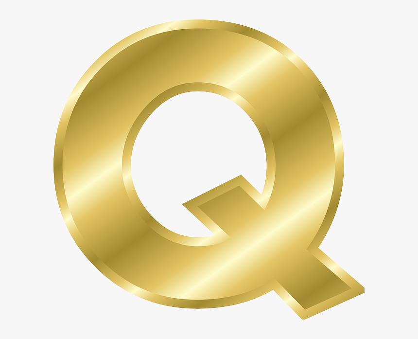 Steelers Golden Letters Png - Letter Q Gold, Transparent Png