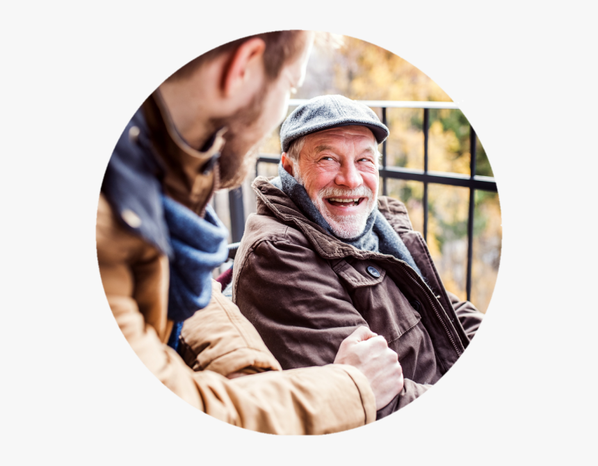 Old Man Laughing At Young , Png Download - Dia Dos Pais Erva Mate, Transparent Png