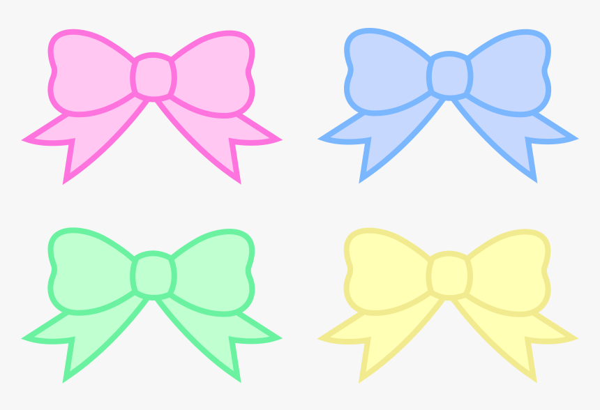 Transparent Blue Bow Tie Png - Girl Bow Tie Clip Art, Png Download