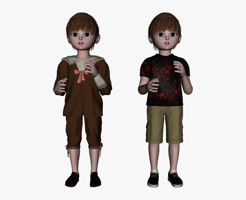 Chibi, Doll, Anime, Child, Manga, Character, Cartoon - Toddler, HD Png Download