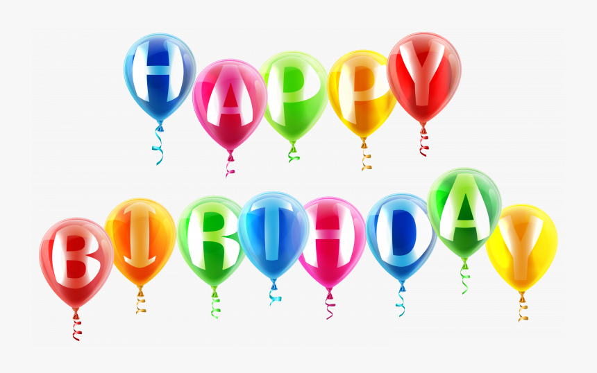 Free Download Of Happy Birthday Transparent Png Image - Happy Birthday Birthday Balloons Png, Png Download
