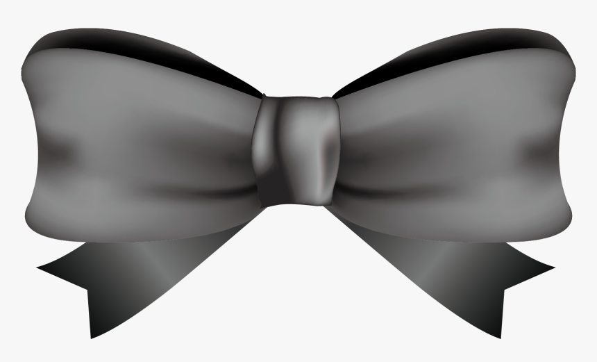 And Bowknot Shoelace Bow Black Knot Tie Clipart - Satin, HD Png Download